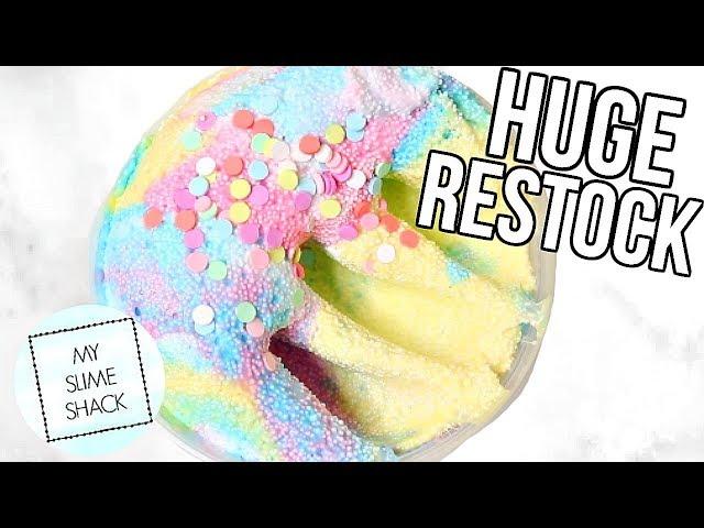 BIGGEST SLIME RESTOCK YET! MySlimeShack - June, 2018 RESTOCK!