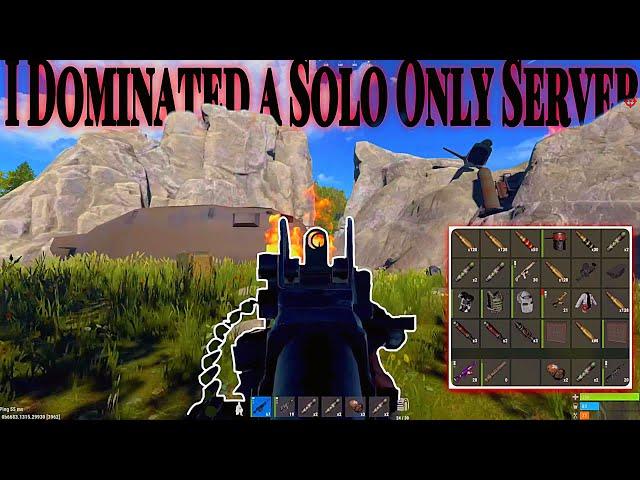 I Dominated a Solo Only Server - Rust Console