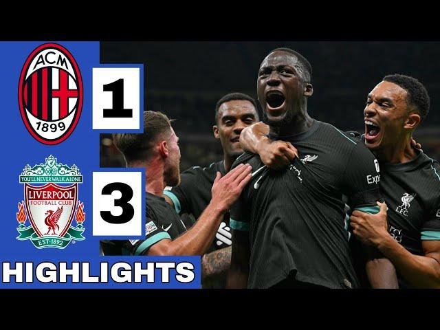 AC Milan vs Liverpool (1-3) Extended HIGHLIGHTS | UEFA Champions League