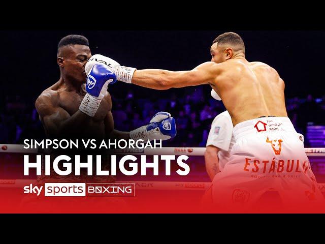 HIGHLIGHTS! Callum Simpson vs Elvis Ahorgah | Commonwealth title fight