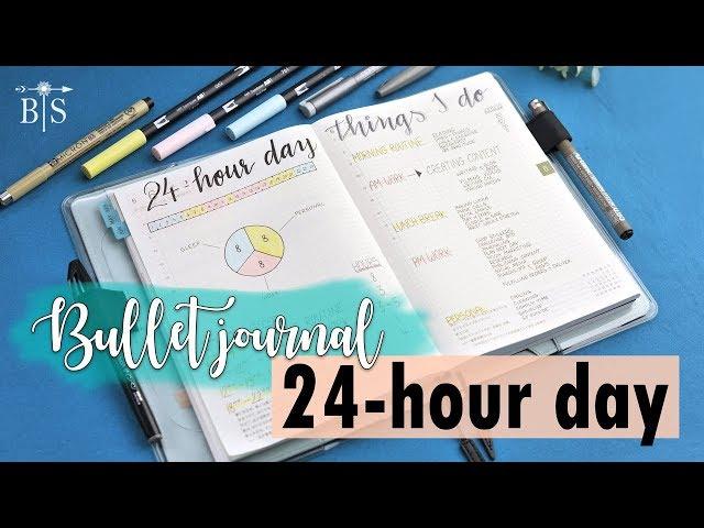 BALANCE YOUR LIFE | 24-hour day planning | TIME MANAGEMENT in bullet journal