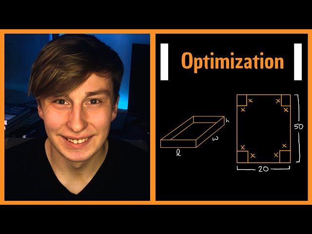 Optimization Calculus || Inscribed Example, Cylinder, Volume of Box, Minimum Distance, Surface Area