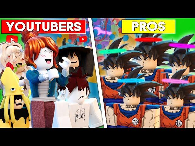 ROBLOX Tower of Hell Youtubers VS Pros! (CRAZY)