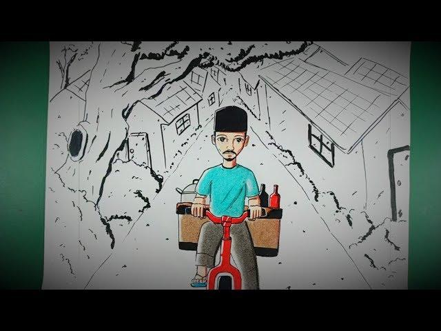 CERITA SERAM TUKANG SIOMAY || hendy art drawstory