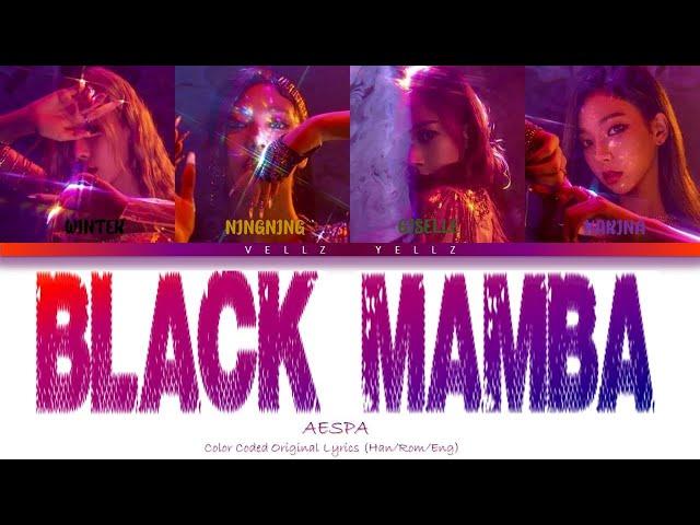 AESPA - "Black Mamba" Color Coded Lyrics (Han/Rom/Eng)