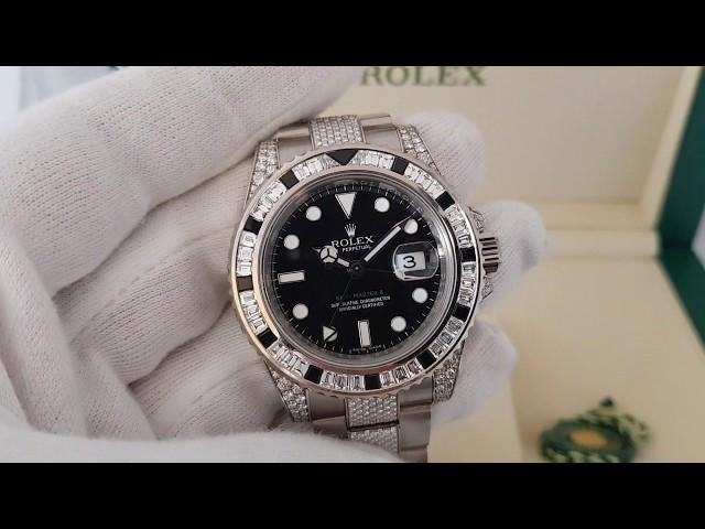 Восхитительный Rolex 116759 SANR белое золото, бриллианты и сапфиры!