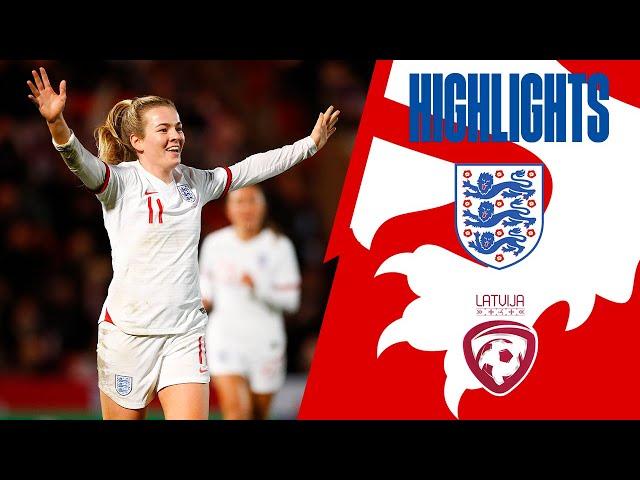 England 20-0 Latvia | Record Breaking Lionesses Hit TWENTY Past Latvia! | Highlights