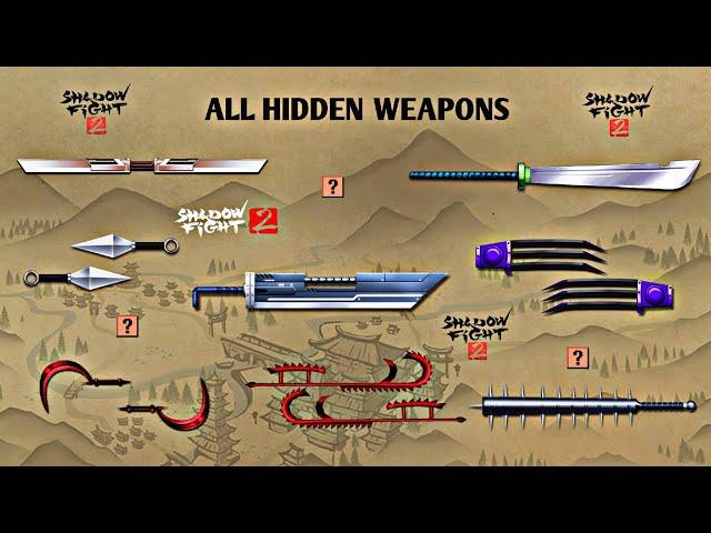 Shadow Fight 2 | All Hidden Weapons | Unavailable Weapons