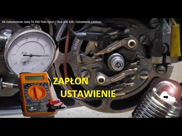 #9 Odświeżenie Jawy Ts 350 Twin Sport / Ява 350 638 - Ustawienie zapłonu