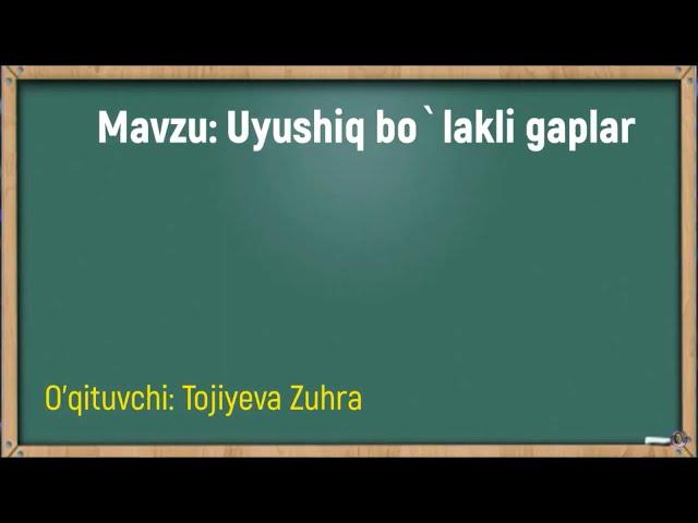 Uyushiq bo'lakli gaplar