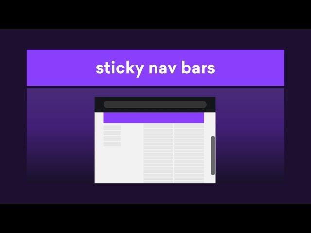 Pure CSS: Sticky Header Scrolling Divs and Navbars