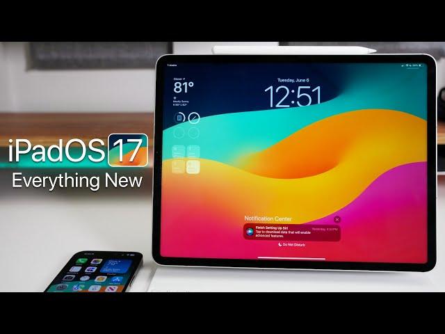 iPadOS 17 - Everything New