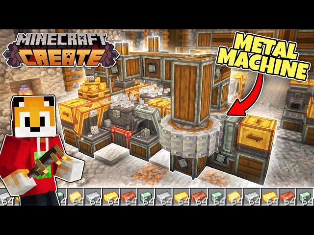 I built ALL THE METAL FARMS in Minecraft Create Mod