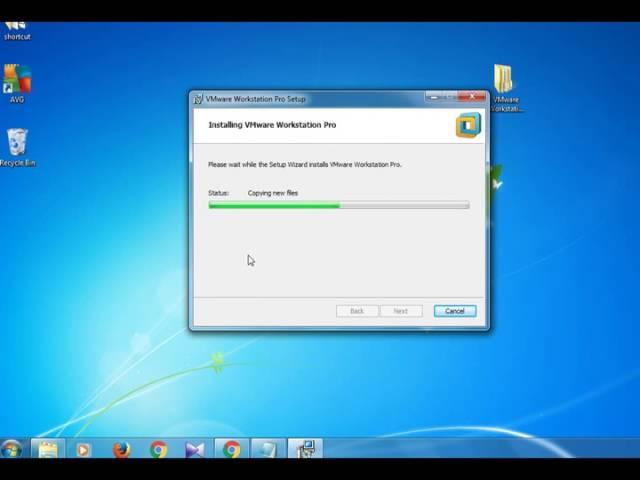 How to Install VMWARE Workstation pro 12 on windows7