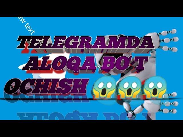 TELEGRAMDA ALOQA BO'T OCHISH / LIVEGRAM BO'T