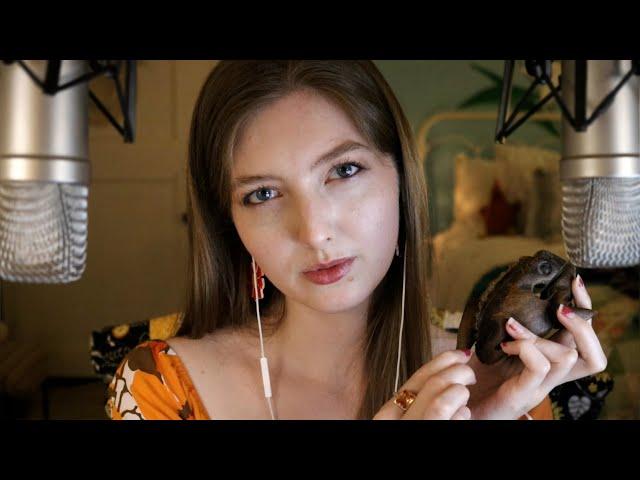 ASMR Gentle Mouth Sounds & Relaxing Wooden Frog 