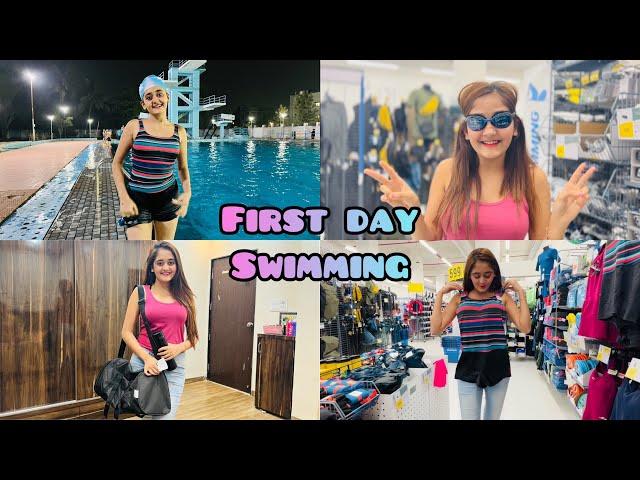 Bindass Kavya Ke Swimming Classes Ka First Day Deep Water me Jump Kiya Sports Wear Shopping