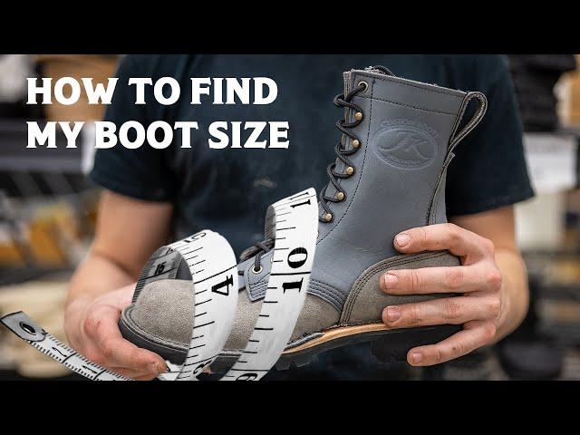 Find Your Boot Size - JK Boots Size Guide