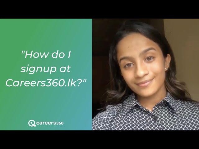 How to sign up to Careers360?