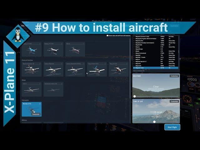 X-Plane 11 #9 - How to install Aircraft