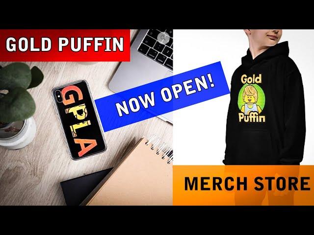 Merch Shop Launch - Gold Puffin Merchandise Store NOW OPEN