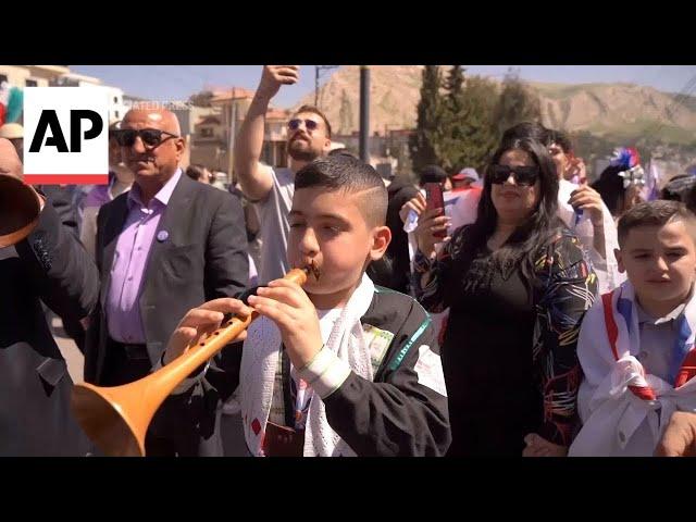 Iraqi Christians celebrate Akitu feast, the Assyrian New Year in Dohuk