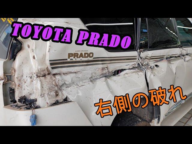 Comprehensive Restoration! Repairing Severe Three-Meter Long Crack on Toyota Prado's Right Side