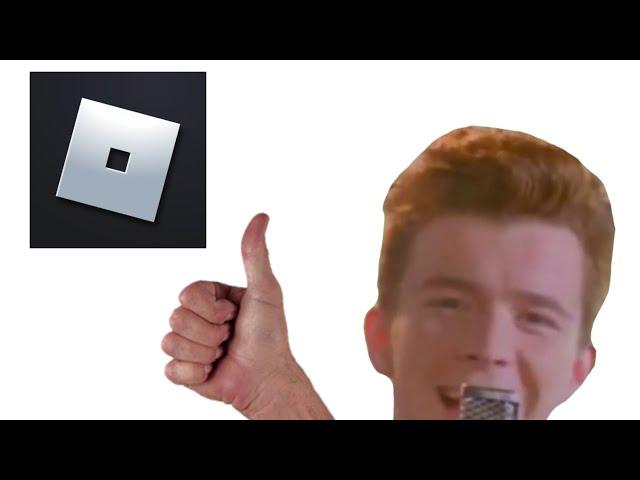 Rick Astley plays Roblox