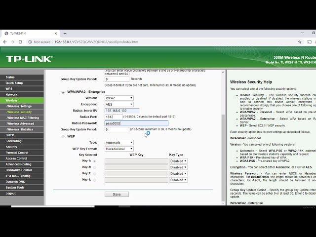  Configure TPLink WPA Enterprise with FreeRadius Server to authenticate Home WiFi Users