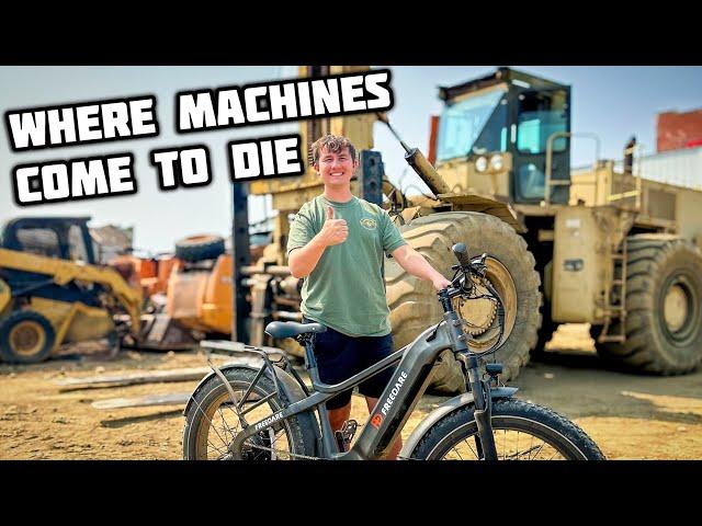 Touring a HUGE equipment salvage yard (FREEDARE SAIGA)