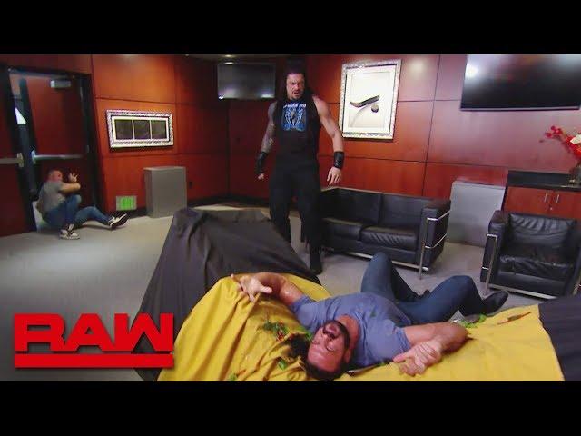 Roman Reigns storms into Shane McMahon’s VIP room: Raw, June 17, 2019