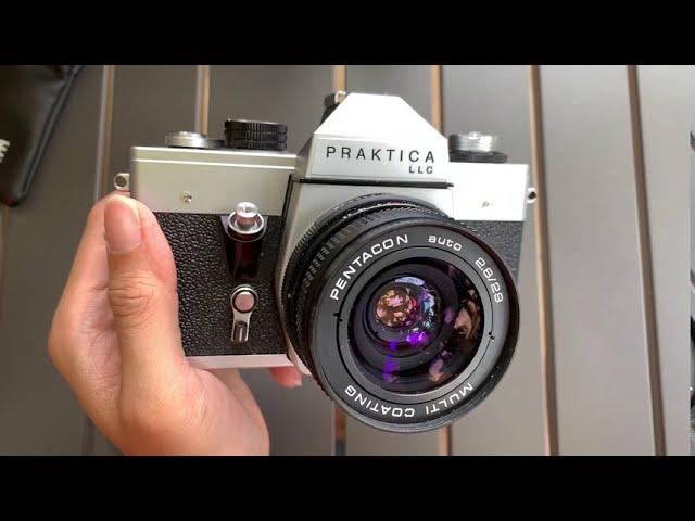 Pentacon PRAKTICA LLC with Pentacon Auto 29mm f2.8 Lens Demo