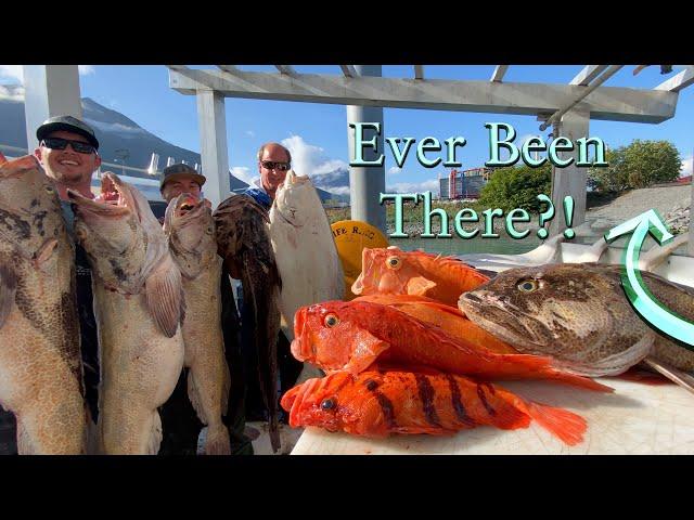 Deep Sea Alaska Fishing for Big Fish in a Secret Lost World! Halibut, Lingcod and Rockfish Catch