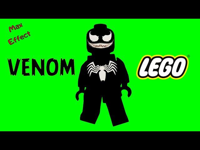 Футаж Venom lego на зеленом фоне/Venom lego footage on a green  screen