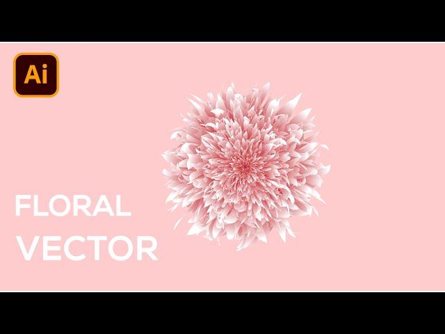 Floral Vector Design In Illustrator | BID IT Lab #easy #illustration #tutorial  #graphicdesign