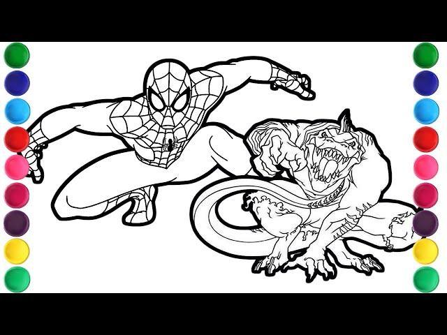 Spiderman vs Lizard final battle/Coloring The Amazing Spider-Man/Clarx - Zig Zag [NCS Release]