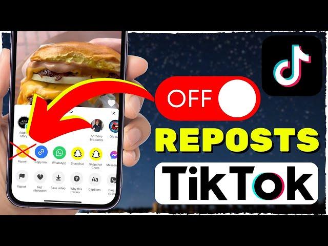 How To Turn OFF Repost On TikTok (2024)