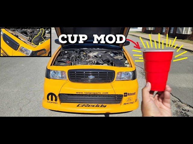 The Crown Victoria "Cup Mod" Yes its REAL..Yes it WORKS..Yes its AWESOME! The Best Part?..its CHEAP!