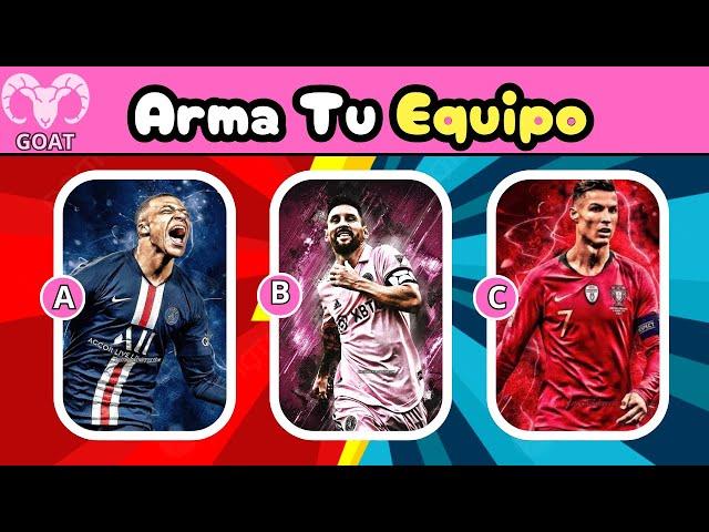 Arma Tu Equipo IDEAL ¿Qué jugador prefieres?  || ELIGE UN JUGADOR PARA TU EQUIPO || Quiz FÚTBOL 