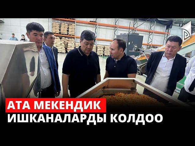 Бакыт Төрөбаев Чүй облусундагы бир катар өнөр жай объектилерин кыдырды