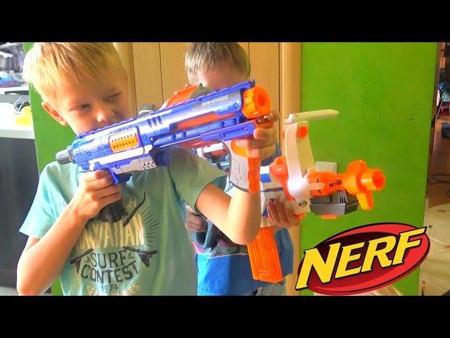 НЕРФ БИТВА. Не хотим ДОМОЙ. БРОС ШОУ. NERF AND GRANNY BROS SHOW 8+