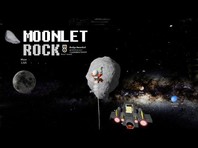 How to get MOONLET 2024 PT5 ROCK(2nd MOON BADGE) in SPACE SIMULATOR Roblox