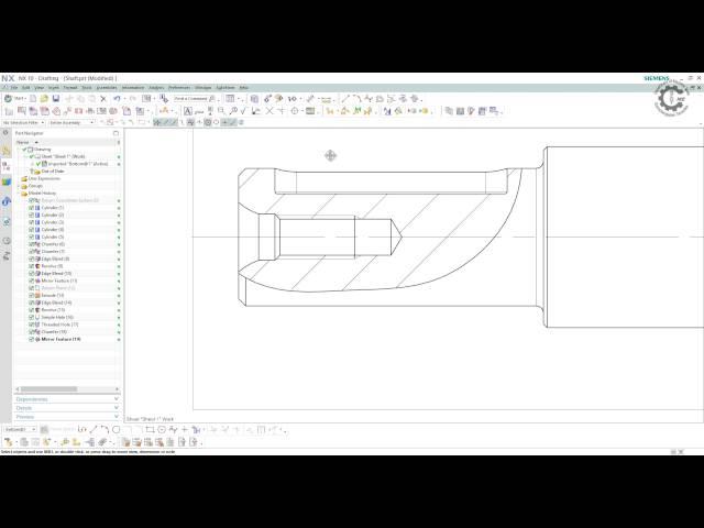 Break-out section view in Siemens PLM NX 10 #2