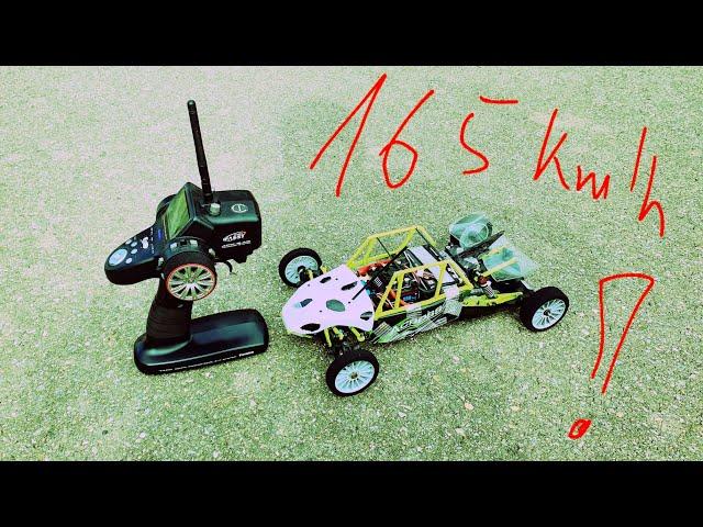 Schnellster wltoys 12428 165km/h 2.5t 3s Hobbywing xr8 plus Futaba 4PK