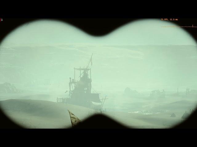 Metro Exodus discovering via binocular