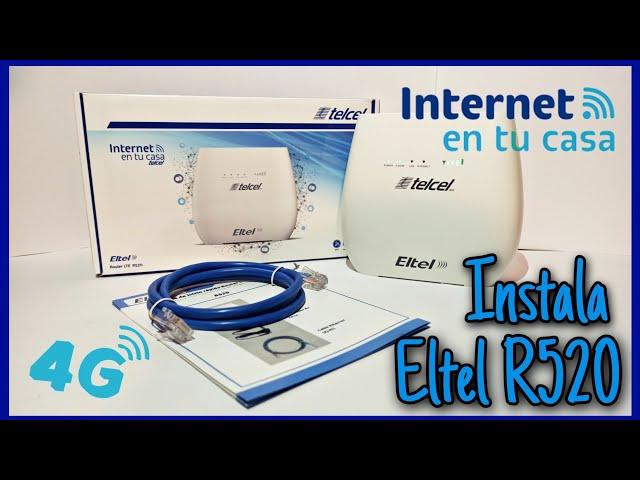 Instalación de Módem Eltel R520. (Internet Telcel en casa 2020)