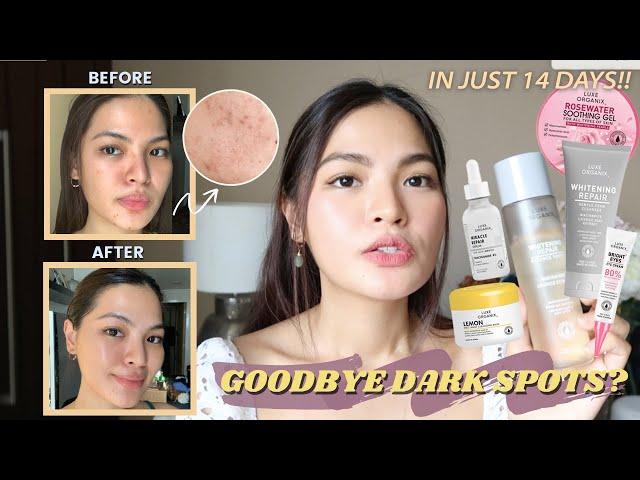 Luxe Organix Whitening Repair Skincare Routine for 14 DAYS! Goodbye Dark Spots?! • Joselle Alandy