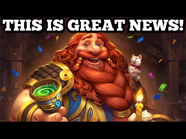 We got some actual good news for Hearthstone!