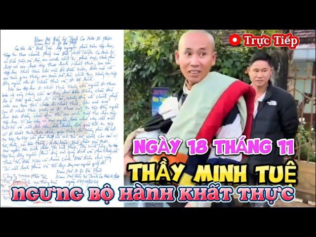 Ngày 18 tháng 11. Thầy Minh Tuệ ngưng bộ hành khất thực ?#thichminhtue #minhtue