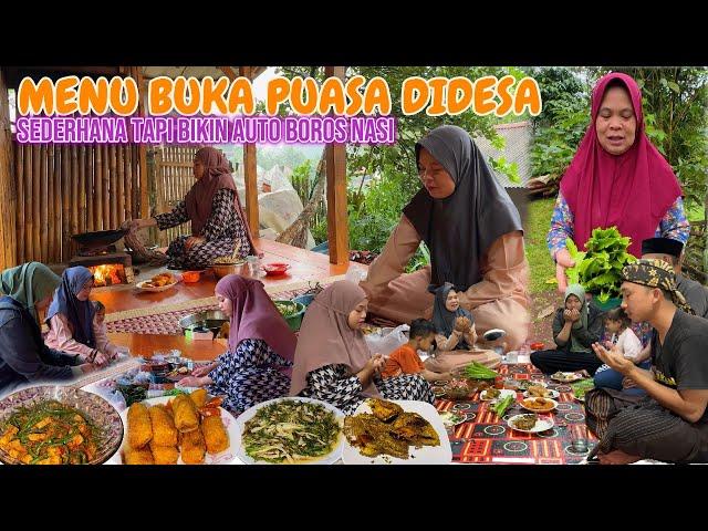 MENU BUKA PUASA ALA DIDESA, tumis kucai teri, gorengan, ikan goreng & lalaban SAMBAL PEDO EUY